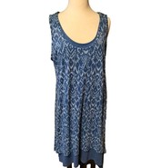 Mod-O-Doc Women’s Keyhole Back Jersey Pullover Dress Blue Size XL - $20.65