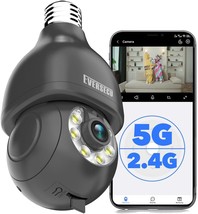 2K HD Light Bulb Security Camera Wireless 2.4G 5Ghz WiFi Outdoor Indoor ... - £44.70 GBP