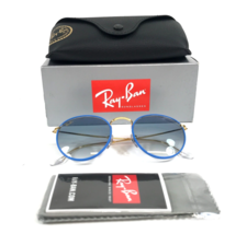 Ray-Ban Sunglasses RB3447-J-M Round Full Color 9196/3F Blue Gold Blue Lens 50 Mm - £99.54 GBP