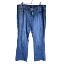Axcess by Liz Claiborne Stretch Bootcut Jeans 12 Women’s Dark Wash Gently Used [ - £8.77 GBP