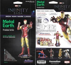 Marvel Comics Infinity Saga Iron Man Armor Metal Earth ICONX 3D Steel Mo... - $30.95