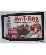  1974/ 6th S TOPPS WACKY sticker My T Fink Chubby Flavor Fatterning Pudd... - $35.76 MXN