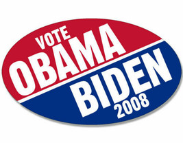 5&quot; Vote Obama Biden 2008 Car Bumper Sticker Decal Usa Made Vintage Look - £13.36 GBP