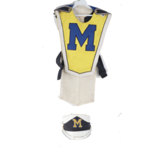 Vintage 70s University of Michigan Marching Band Uniform Jacket with Hat... - $890.95