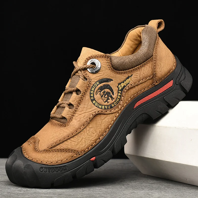  shoes genuine leather outdoor climbing shoes male comfortable sneakers classic tooling thumb200