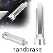 1Pc JDM Silver Aluminum Car Handle Hand Brake Sleeve Cover Universal Fit - £9.32 GBP