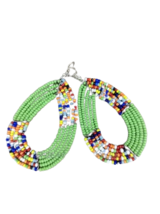 African Maasai Beaded Ethnic Tribal Earrings - Handmade in Kenya 27 - £7.89 GBP