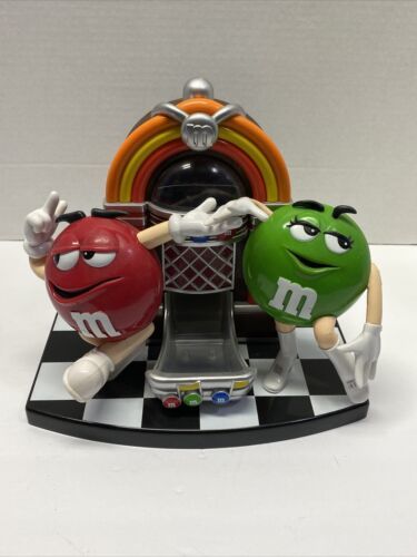 Primary image for M &M CANDY DISPENSER - JUKE BOX - DANCING GREEN & RED M&M’s Record Collector