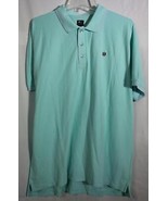 NWT Cult of Individuality Men&#39;s Short Sleeve Pique Polo in Seafoam Size ... - £52.32 GBP