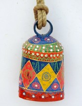 Vintage Swiss Cow Bell Metal Decorative Emboss Hand Painted Farm Animal BELL574 - £58.25 GBP