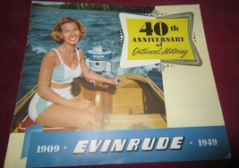 1949 Evinrude Outboard Motoring Color Catalogue And More - £49.97 GBP