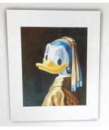 Disney Daisy Duck with Pearl Earring Maggie Parr Art Print Reproduction ... - £38.17 GBP