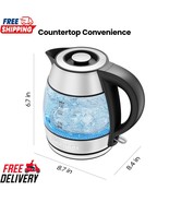 Chefman Rapid Boil 1.2L Electric Tea Kettle with Removable Lid - Stainle... - $55.60 CAD