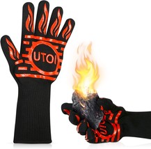 Bbq Grill Gloves, 1472°F Heat Resistant Grilling Gloves Oven Mitts For, Xl - $37.93