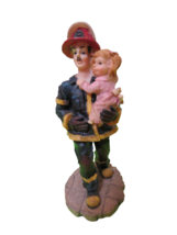 K&#39;s Collection Heroes Helping Others Fireman Resin Figurine 6&quot;T - £7.94 GBP