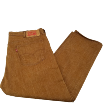 Levi’s 501 Jeans White Oak Cone Denim Brown Size Tag 42x30 Actual 40X28 - $35.96