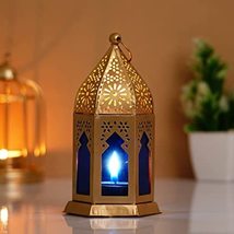 Tealight Candle Holder Metal Iron Lantern Moroccan for Home and Office Decor 7.5 - £36.93 GBP