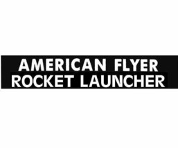 AMERICAN FLYER ROCKET LAUNCHER Button SELF ADHESIVE STICKER S Gauge Trains - $3.99