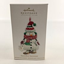 Hallmark Keepsake Christmas Tree Ornament Snowshoe Snowman 2011 New - £14.08 GBP