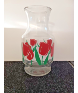 Vintage Anchor Hocking Glass Pink Tulip Jug Jar Pitcher Carafe No Lid Wa... - £8.99 GBP