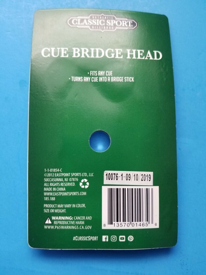 CUE BRIDGE HEAD Classic Sport Fits Any Billiards Cue New In Package Item image 2