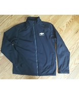 MENS Black Fleece Lined Coat Jacket Size M Port Authority CHEVY embroide... - $26.62 CAD