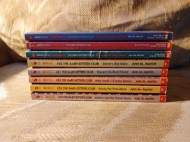 Lot Of 8 Baby-Sitters Club Books By Ann M Martin Paperbacks Scholastic YA... - £25.32 GBP