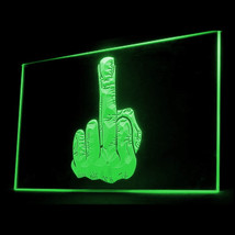 220007B Finger Back Off Man Cave glory Piss Easy Off Cool Exhibit LED Light Sign - £17.62 GBP