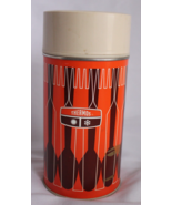 Vintage Thermos Pint Size Hot Cold Orange Brown Metal 1971 King-Seeley N... - £9.55 GBP