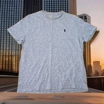 Polo Ralph Lauren T-Shirt Mens Size Large Gray Custom Slim Fit Preppy O3 - $15.59
