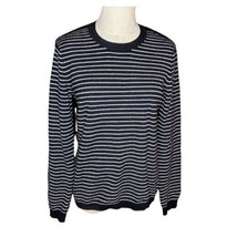 Charles F Orvis 100% Cashmere Striped Crew Neck Sweater Small - $29.70