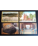4 Vintage Postcards Plymouth Rock St Ambrose Church Hood River Little Lo... - $187.50 MXN