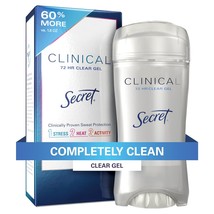 Secret Clinical Strength Deodorant and Antiperspirant for Women Clear Ge... - £23.17 GBP