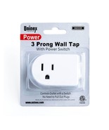 3 Prong Grounded Wall Tap with Power Switch - £2.64 GBP