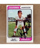 1974 Topps #188 Rudy Meoli California Angels SIGNED AUTOGRAPHED Card - £2.32 GBP