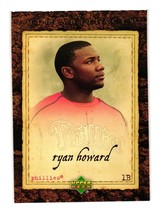 2007 MLB Artifacts Ryan Howard 57 Philadelphia Phillies Upper Deck Baseball Card - £2.38 GBP