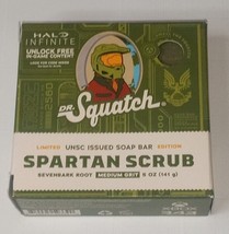 Dr. Squatch Limited Edition Spartan Scrub Halo Theme Soap w/ Game Codes - £6.83 GBP
