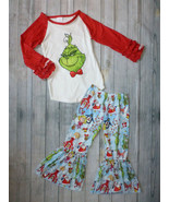 NEW Dr Seuss Grinch Who Stole Christmas Whoville Bell Pants Boutique Outfit - £4.71 GBP+