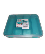 NEW Sterilite Divided Case 13 3/8&quot; X10 3/4 X 2 1/2&quot; Compartment Case 1402 - £18.53 GBP