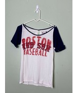 GIII 4Her by Carl Banks Womens Size Small Boston Red Sox Raglan Tee Base... - $9.46