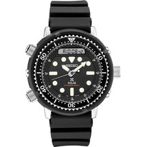SEIKO SNJ031 Hybrid Dive Watch for Men - Prospex - Solar, with Black Dial, Light - £377.57 GBP