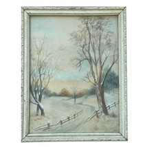 Vintage Watercolor Painting And Or Wallpaper 12 x 10 inches Unknown Artist - £39.10 GBP