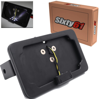 ZX14R Billet License Plate Tag Bracket Black Foot Peg Mount LED Light Ka... - $129.99