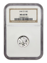 1941-D 10C Ngc MS65FB - £48.28 GBP