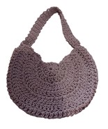 Hand-Knitted Light Crochet Bag | Macrame Boho styled | Stylish Crossbody... - $35.08