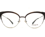 Coach Eyeglasses Frames HC 5108 9339 Brown Silver Cat Eye Full Rim 54-17... - $54.44