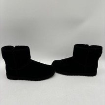 UGG Womens Cory II Genuine Shearling Lined Boot Black Suede Size 7.5 - £63.31 GBP