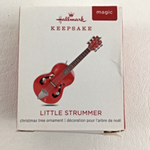 Hallmark Keepsake Christmas Ornament Little Strummer Miniature Guitar New 2018 - £31.61 GBP