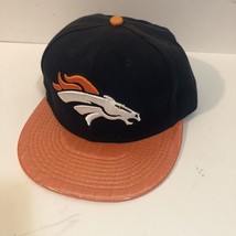 Denver Broncos Hat Cap Mens Snapback Blue Orange Mitchell &amp; Ness NFL Football - £12.58 GBP