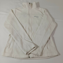 Columbia Fleece Jacket Women&#39;s Size Small White Benton Springs Full Zip ... - $344.27 MXN